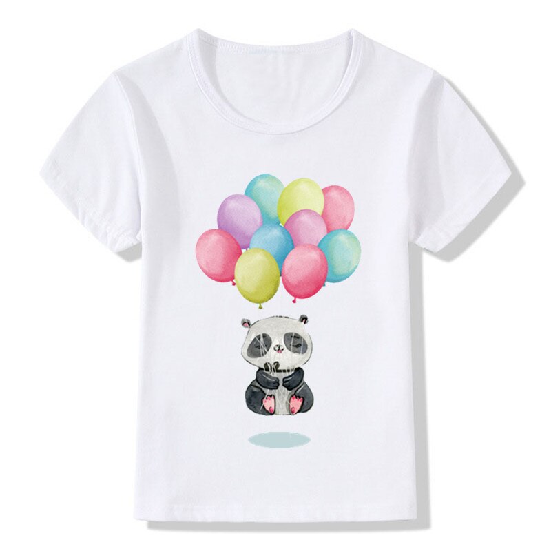 Kinderen Panda Beer Drijvende Meditatie T-shirts Kinderen Zomer Tops Meisjes Jongens Korte Mouw T-shirt Schattige Baby Kleding, ooo2104: 8T