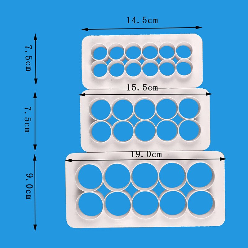 3 Stks/set Cookie Cutter Fondant Cookies Gebak Gereedschappen Cakevorm Fondant Cake Decorating Tool Bakken Accessoires Keuken Gereedschap: JJYY133700000