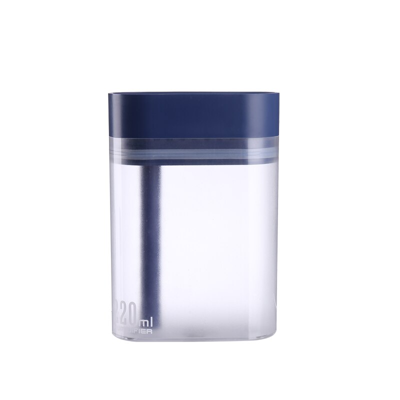 difusor de aceite esencial del coche Mini humidificador ultrasónico de la botella de Jane LED luz de noche USB aromaterapia Fogger ambientador de aire del coche: Dark blue