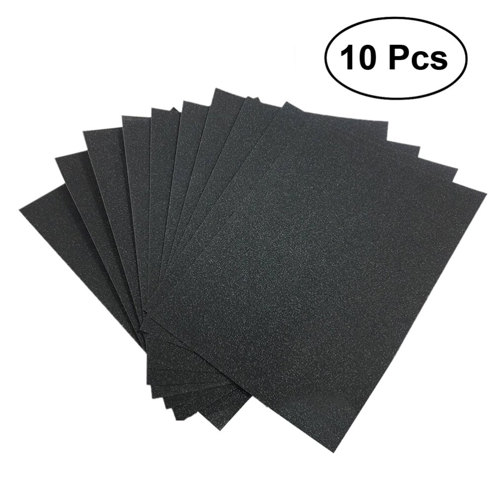 10pcs A4 Sheets Glitter Cardstock Card Making Diy Material Sparkling Craftwork Scrapbooking (Gold): Nero