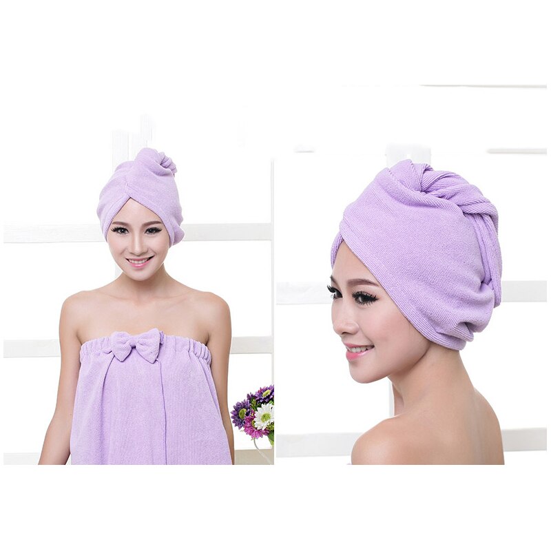 Dikke microvezel zachte badhanddoek haar droog snel drogend damesbadhanddoek badgereedschap huishoudelijk product badhanddoek douchekap: 4