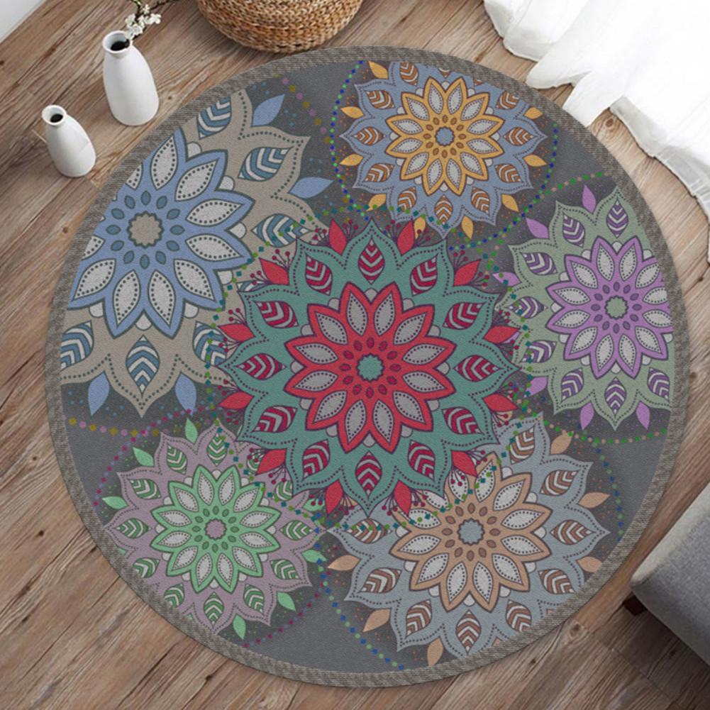Home Decorative Round Carpet Area Rugs Bedroom Anti-slip Floor Mat 40CM: Style 6