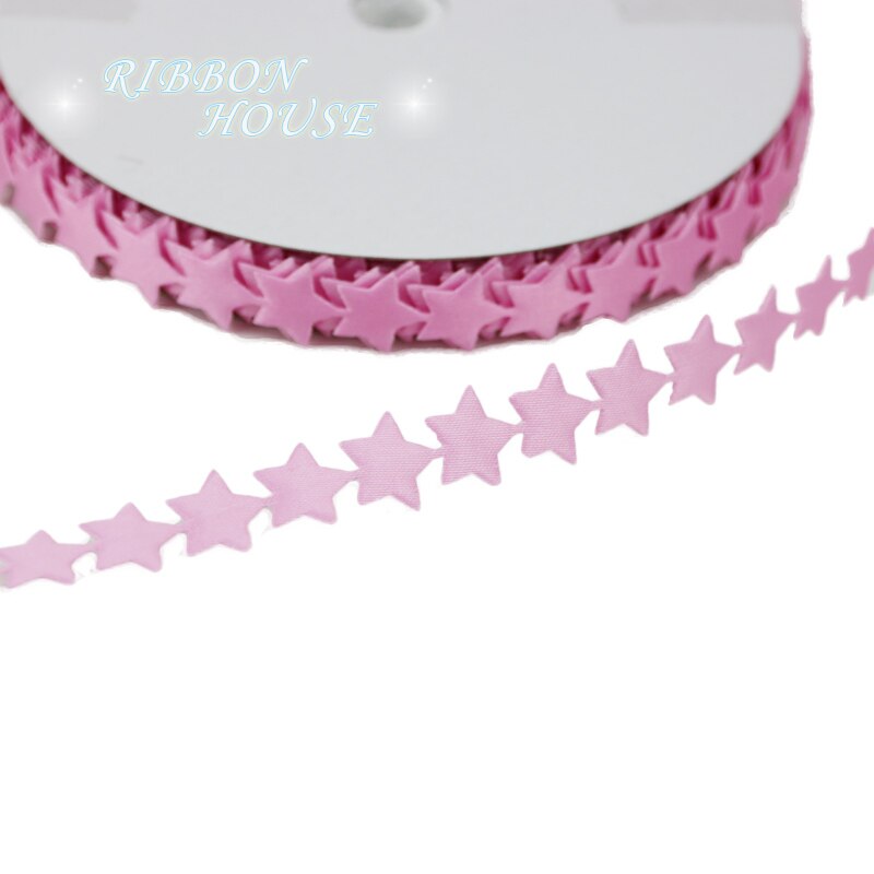 (20 yards/roll) White Embossing Star Ribbon Wrappi... – Grandado