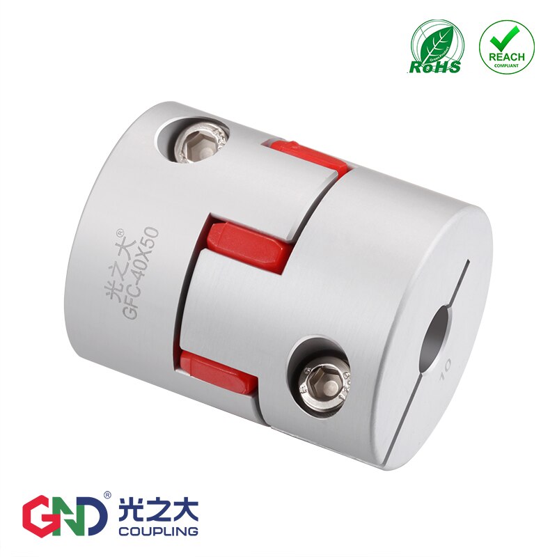GND coupling GFC D14 L22 aluminum plum flower flexible couples clamp Jaw spider shaped shaft coupler for CNC machine