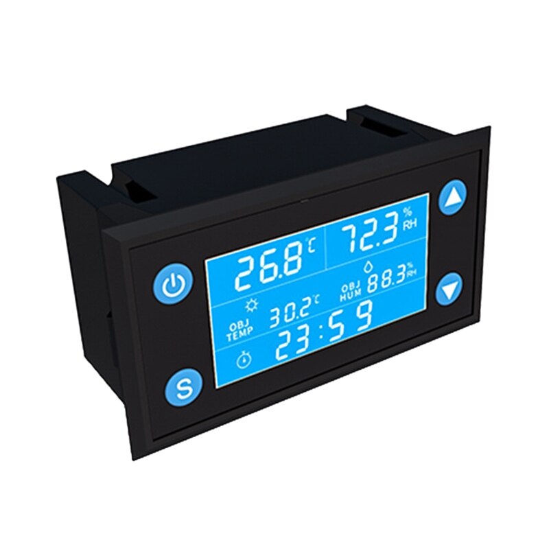 W1212 ca 110V-220V LCD numérique température humidité contrôleur minuterie SHT20 sonde pour incubateur Aquarium Thermostat Humidistat