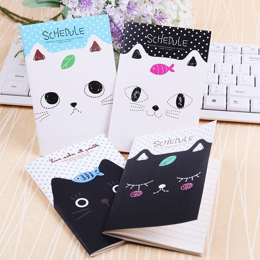 Cute Mini Cat Style Filofax Notebook Students Diary Notepad Office School Stationery