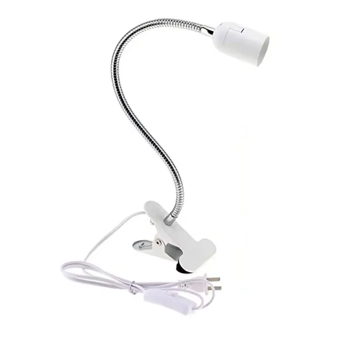 Enkele/Dubbele Hoofd E27 Lamphouder EU Wandsocket Flexibele Power Contact Clip Met Schakelaar Lamphouder Base LED Multi Extension: Beige / 2G11
