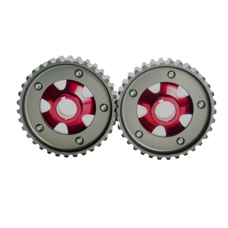 RESO--B-Series Motor Crx Ek Integra 2Pcs Verstelbare Cam Gears Lichtmetalen Timing Gear Voor Honda Civic B16A B16B