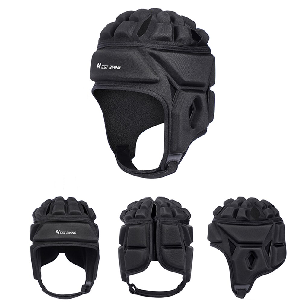 Rugby Helm Headguard Kopfbedeckungen FußBall Kappe Kopf Schutz Sanft Schutzhülle Helm für freundlicher Vlies Verstellbaren Kinnriemen Neue N22