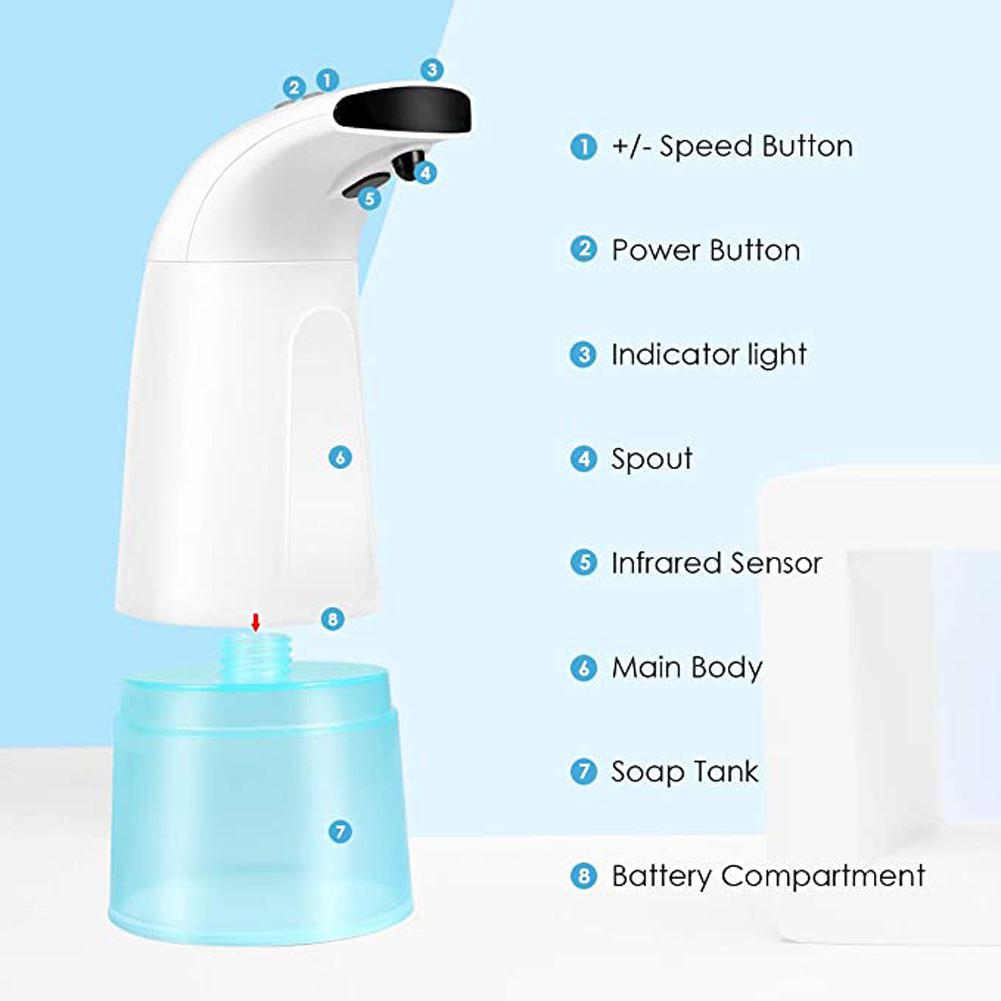 320ml håndvaskeapparater automatisk induktionsskum genopladelig smart sæbedispenser til hjemmet badebruser tilbehør