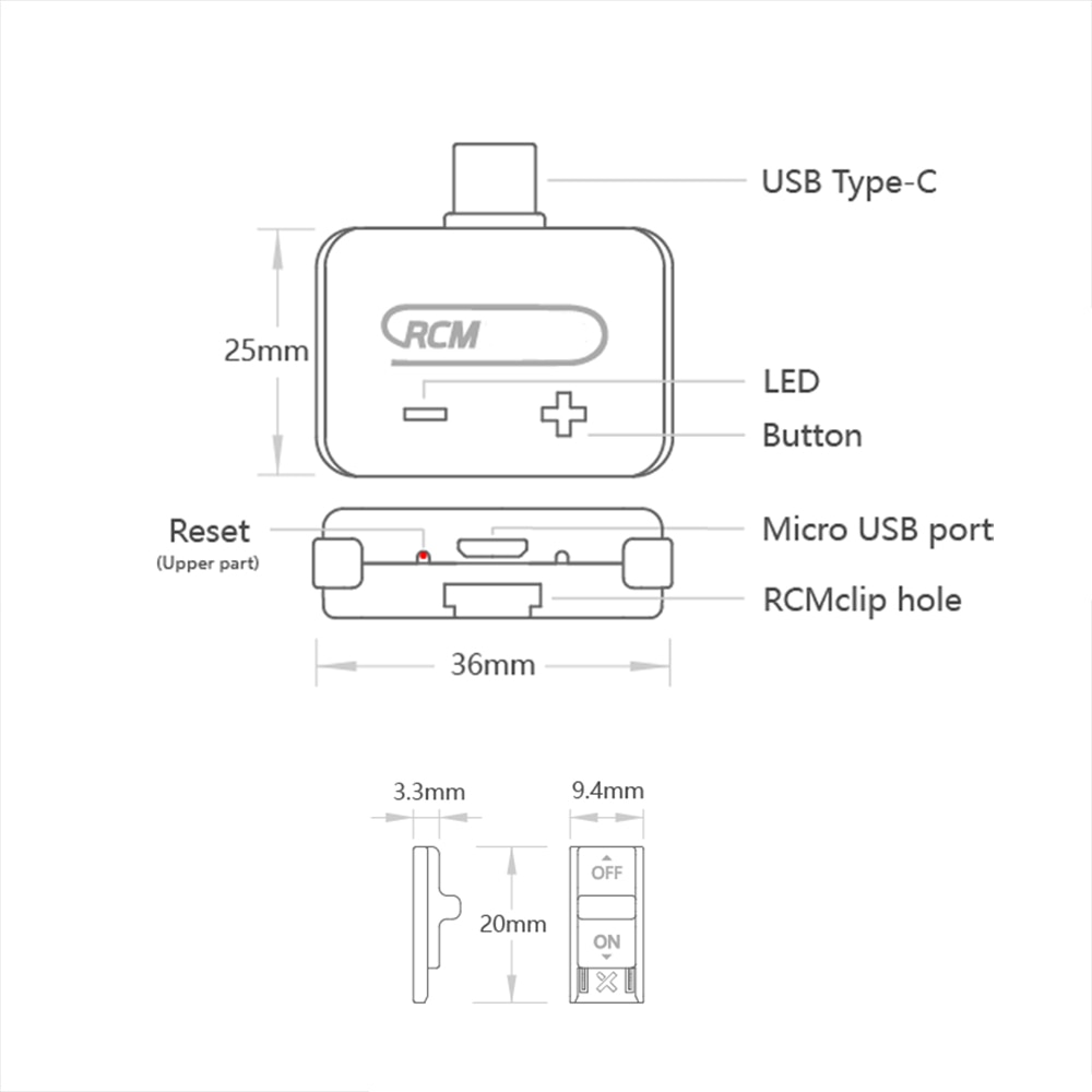 Nueva actualización de cargador V5 RCM para Nintendo Switch, 1 unidad/10 Uds., transmisor de inyector de una carga útil, para pc, para usar en el disco U, guardar juegos