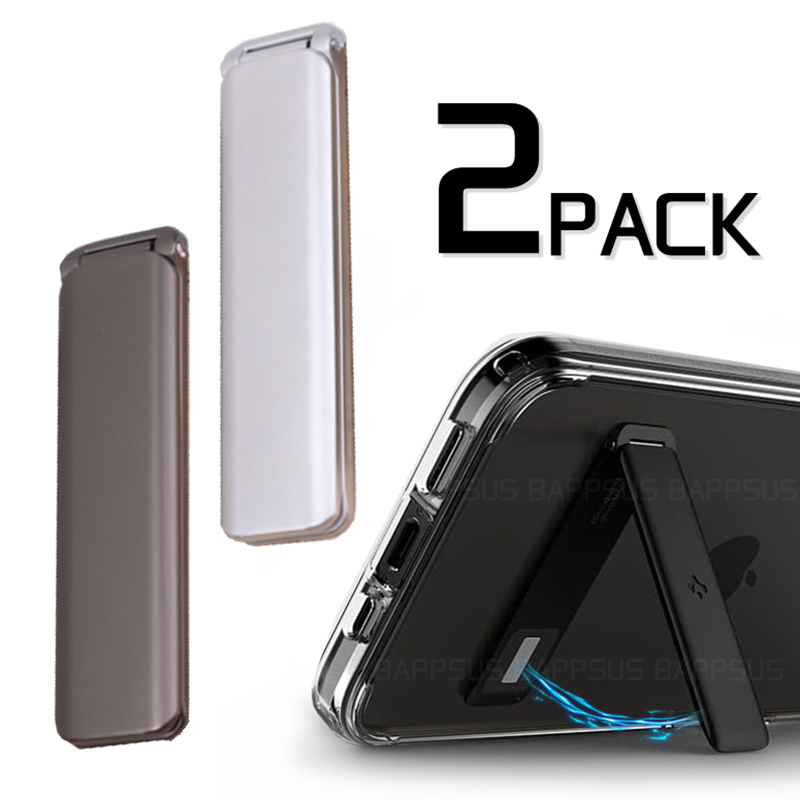 1-2 pièces support de téléphone portable universel en métal magnétique fort support pliant réglable Ultra mince béquille de téléphone support de bureau