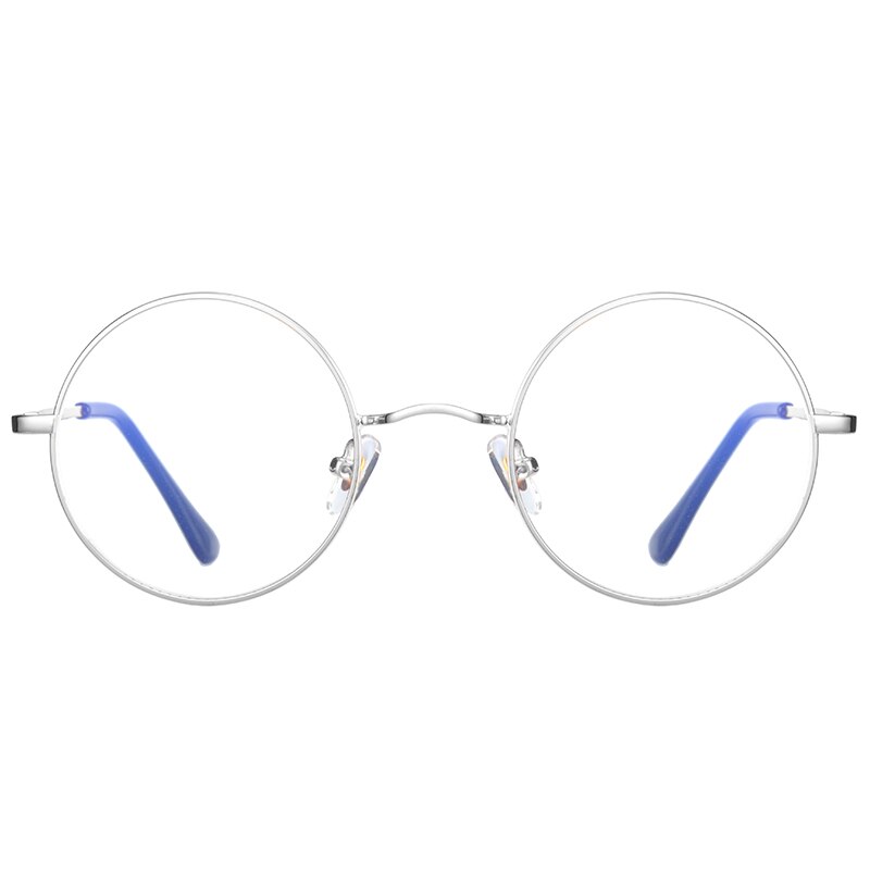 Pro acme runde anti blåt lys blokerende briller computer briller til mænd kvinder gaming briller anti stråling briller  pc1397: C3 sølv