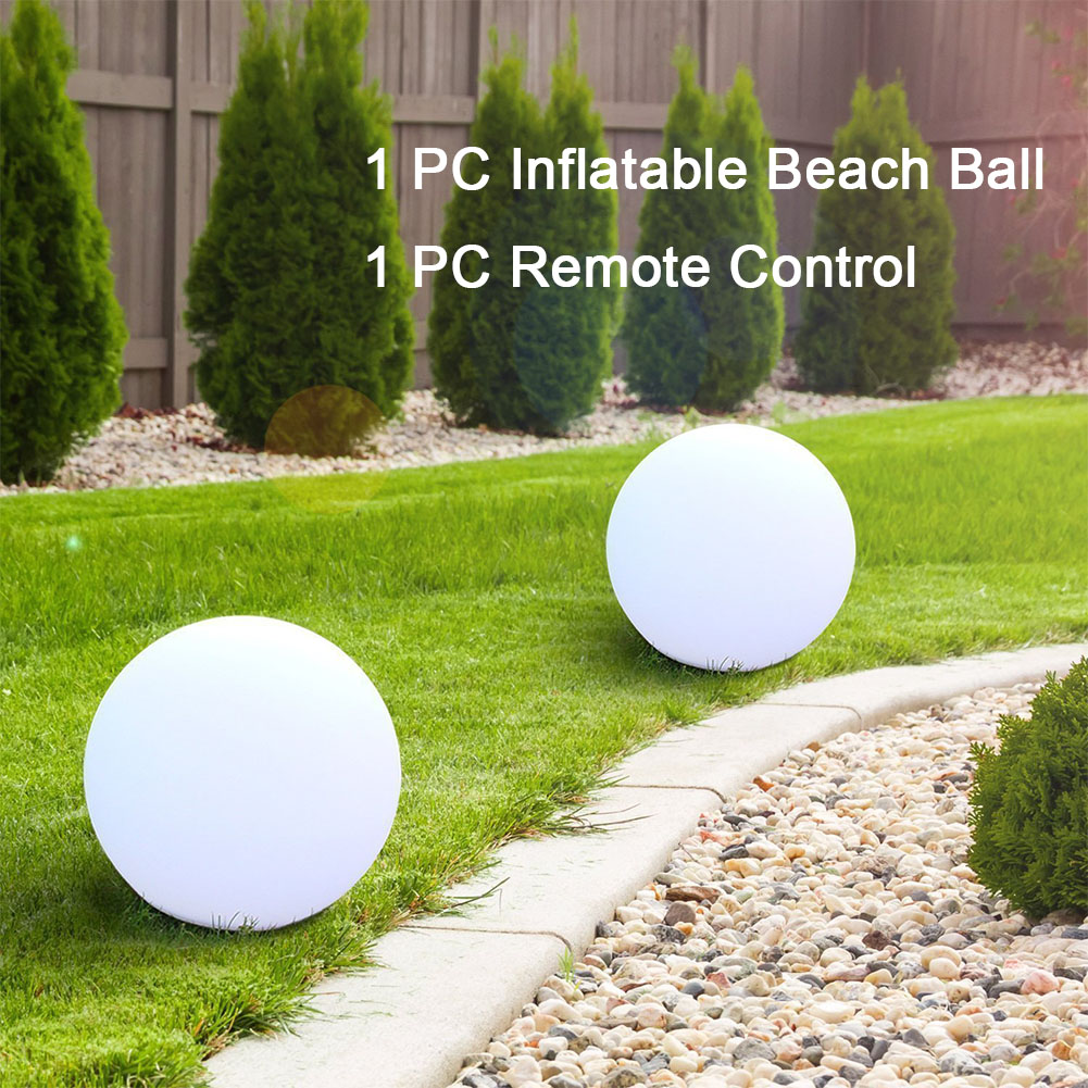 Juguetes alimentados por batería de 4 modos para luz con control remoto cambio de Color Halloween impermeable casa piscina inflable con led pelota de playa