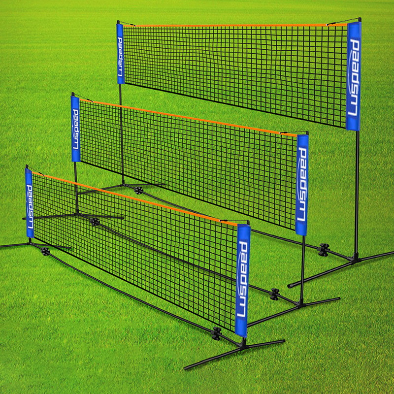 Portátil Folding Standard Professional Badminton Net, Indoor e Outdoor Sports, Voleibol, Treino de Ténis, Square Mesh