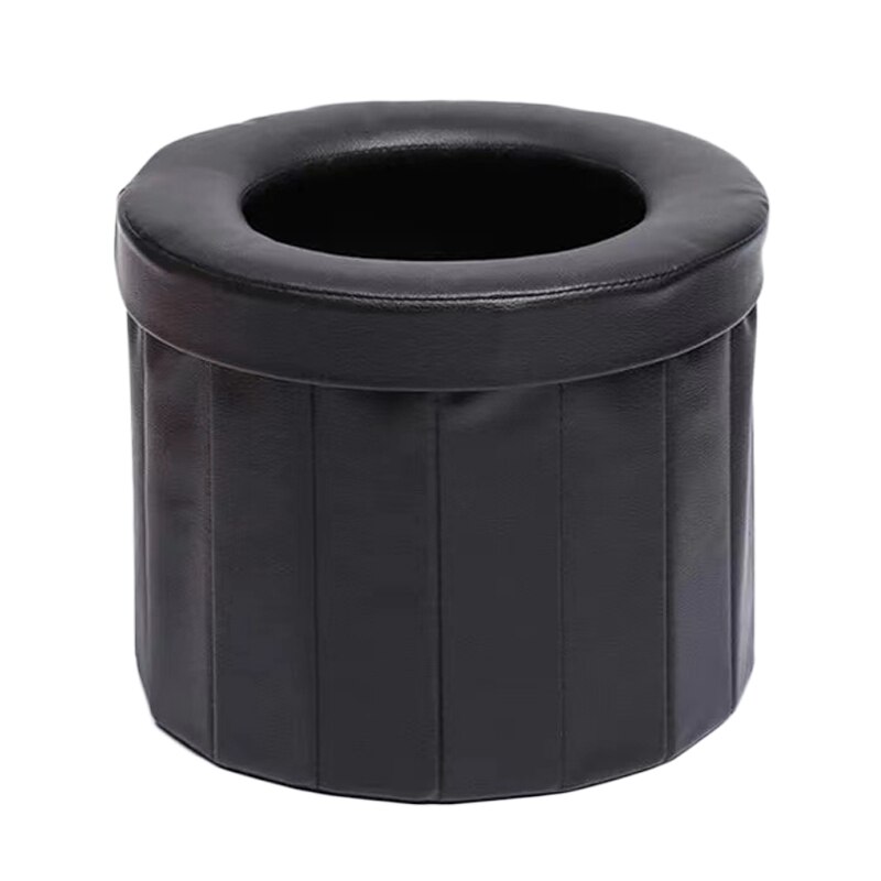 Portable Travel Folding Toilet Car Potty Toilet Vehicular Urinal Urinal Mobile Seat With Cover For Camping Hiking Long Trip: Large
