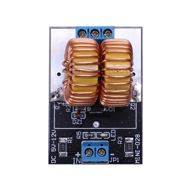ZVS alimentation chauffage par induction échelle tesla Jacob + bobine de chauffage 5V-12v 9v
