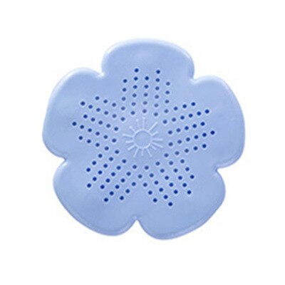 1Pc flower Sewer Outfall Strainer Bathroom Sink Filter Anti-blocking Floor Drain Hair Stopper Catcher Kitchen Bathroom Accessori: Blue
