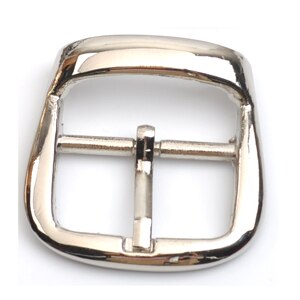 25pcs Metal Buckle hook buckle clip 22mm metal buckle with pin bronze high polished belt buckle BK-049: NICKEL