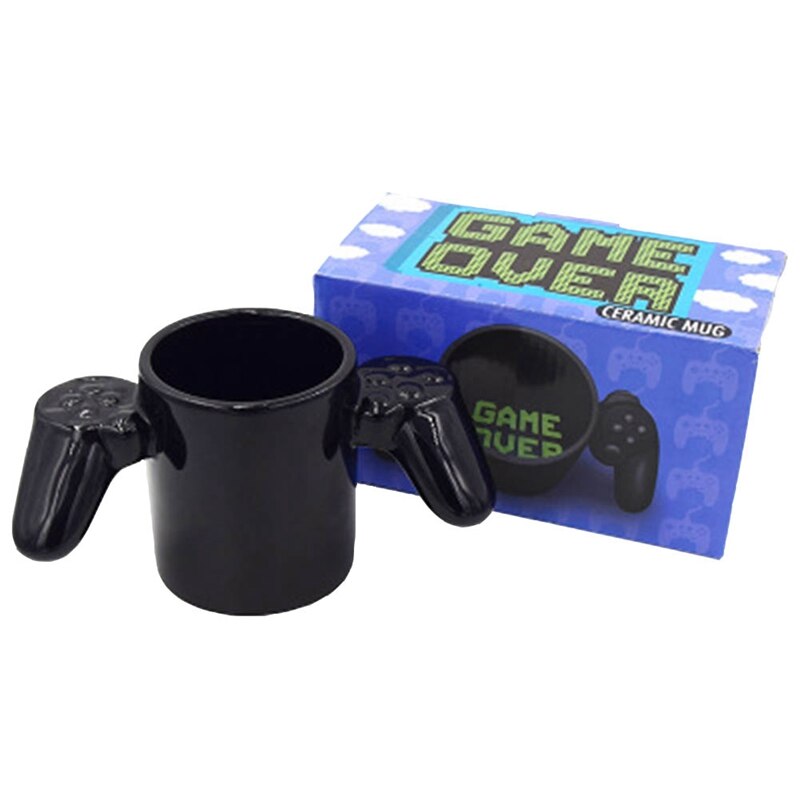 500mL Game Over Coffee Mug 3D Game Controller Handle Mug Ceramic Cup Milk Tea Mugs Gameboy Birthday Christmas