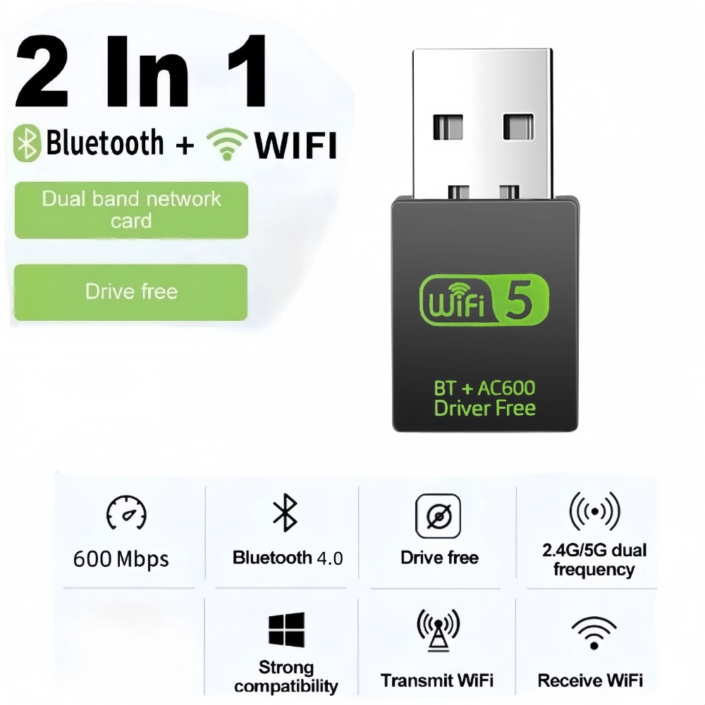 AX900 USB WiFi 6 Bluetooth 5.3 Adapter 2in1 Dongle Dual Band 2.4G&5GHz USB WiFi Network Wireless Wlan Receiver DRIVER FREE