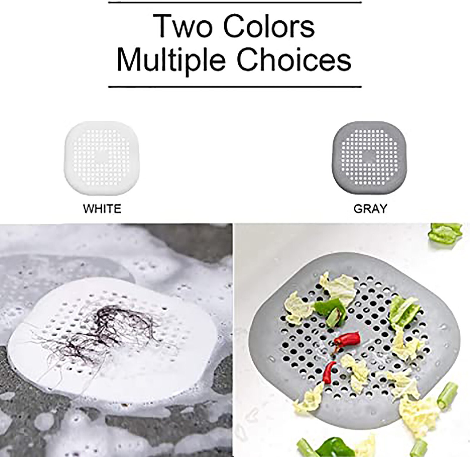 Douche Afvoer Siliconen Kichen Sink Drain Hair Stopper Catcher Filter Badkamer Accessoires Bad Zeef Riool Monding Filter