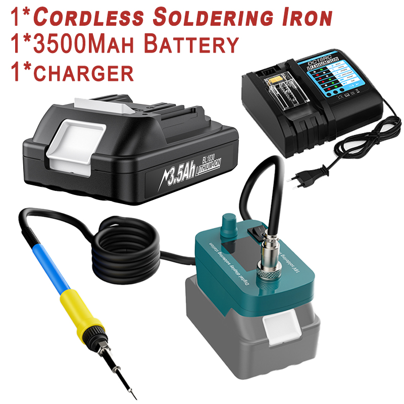 60W Akku-Lötkolben Werkzeug für Makita BL1830 18V Batterie BL1840 BL1850 BL1860 Batterie für DIY Reparatur