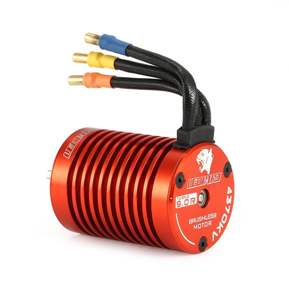 SKYRC SK-300042-02 9T 4370KV Brushless Motor 60A Brushless ESC Programming Card Combo Set for 1/10 RC Car Truck