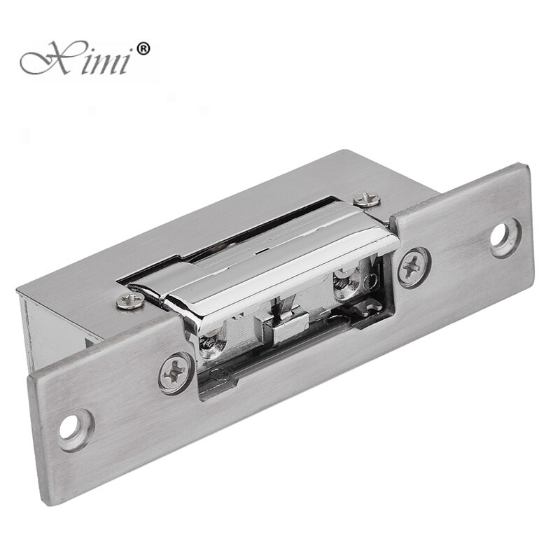 Electric Strike Door Lock Adjustable Electric Strike Locks Durable Lock Tongue Access Control Locks Double Unlock Mode