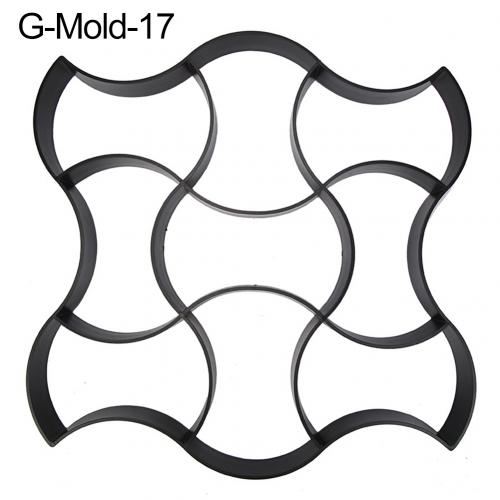 Garden DIY Plastic Path Maker Pavement Model Concrete Stepping Stone Cement Paving Mould Brick Best Price: G