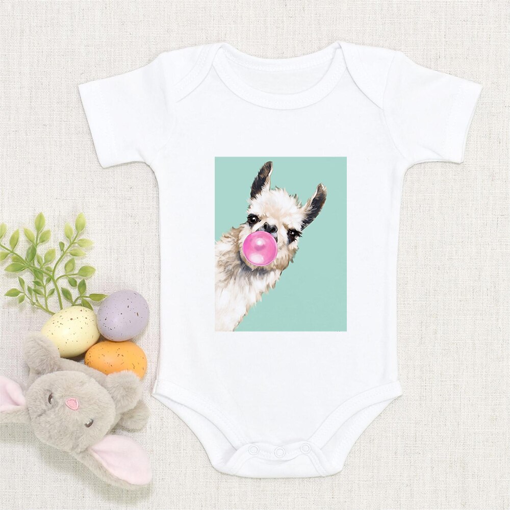 Baby Junge Kleidung Lustige Alpaka Trägheit Baby 2022 Neugeborenen Baby Mädchen Bodysuit Kleinkind Baby Gesamt eins-Stück Ropa Bebe harajuku