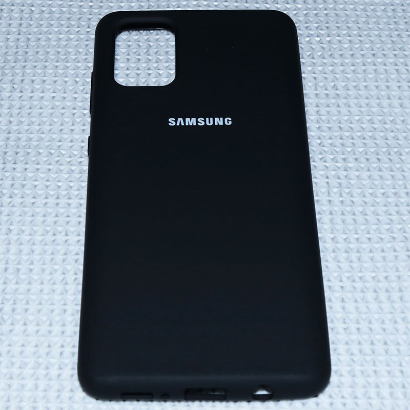 Samsung A51 Caso Posteriore Originale di Silicone Liquido morbida Come la Seta Per Il Caso di Samsung Galaxy A71 Custodia protettiva antiurto cassa Del Telefono: For Galaxy A51 / Black