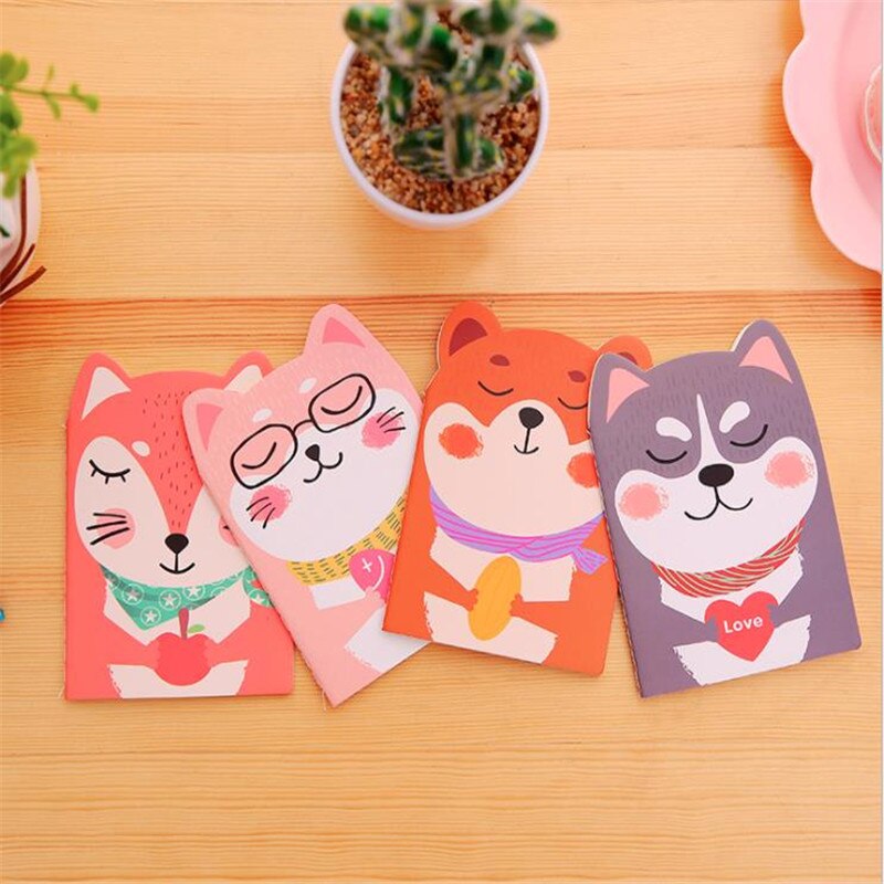 1Pcs Mini Cartoon Animal Shape Notepad Journal Diary Notebook Writting Paper Cute Memorandum School Supplies Stationery For Kids
