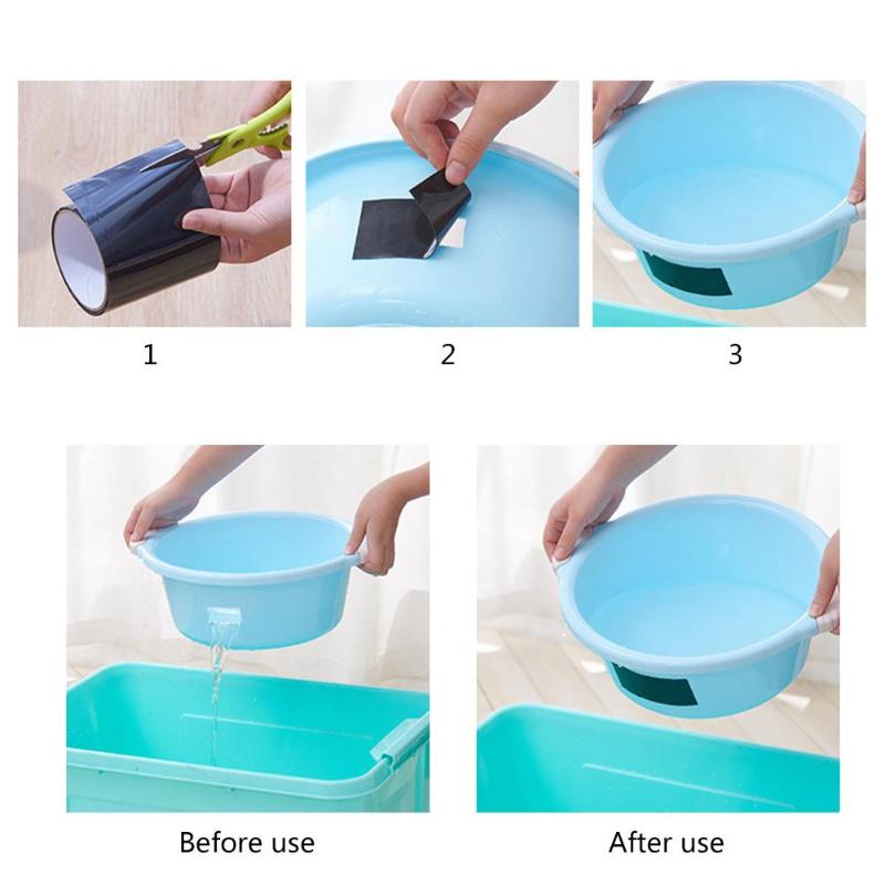 Super Forte Fita Adesiva À Prova D' Água kit de Reparo de Vedação Fitas Fitas de Ligação Preto Emborrachado para Casa Cozinha Torneiras de Água Da Mangueira De Jardim