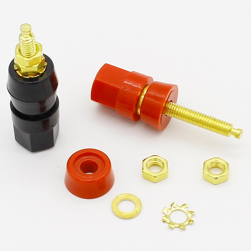 1 Paar (Zwart + Rood) Terminals Rood Zwart Connect... Grandado