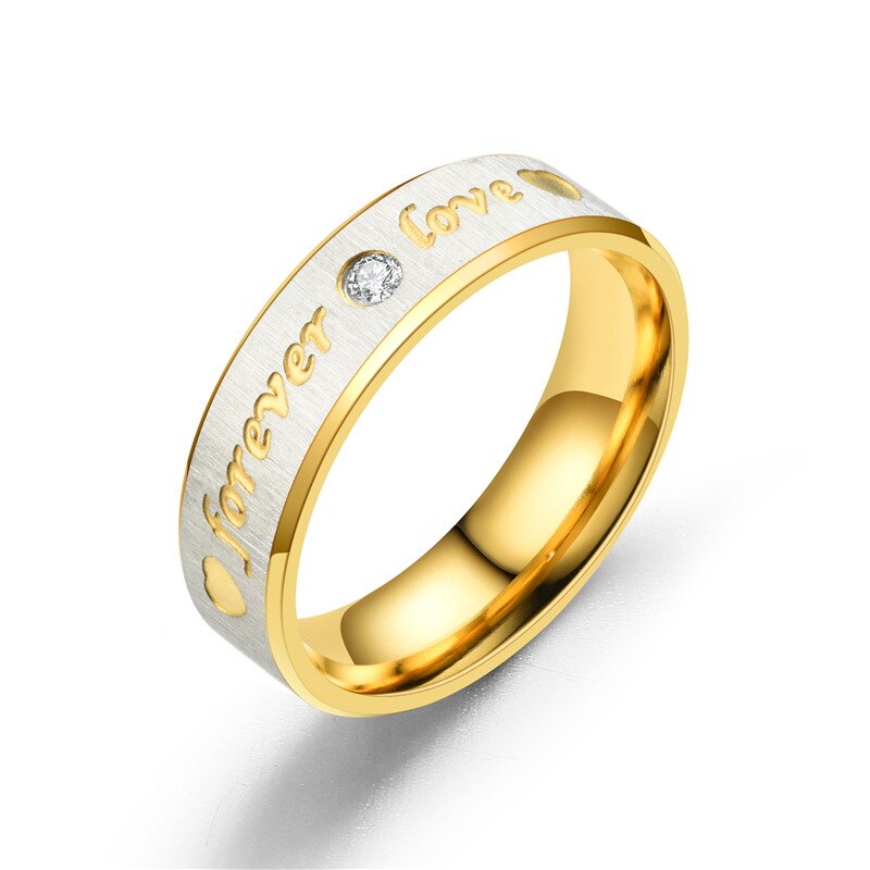 Bague de mariage d'amour éternel en acier inoxydable, anneau de fiançailles éternel pour Couple, bijoux pour hommes et femmes