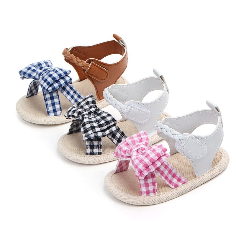 Baby Sandals Summer Toddler Soft Bow-knot Shoes for Girls Infant Non-slip Bottom Girl Princess Shoes for Children
