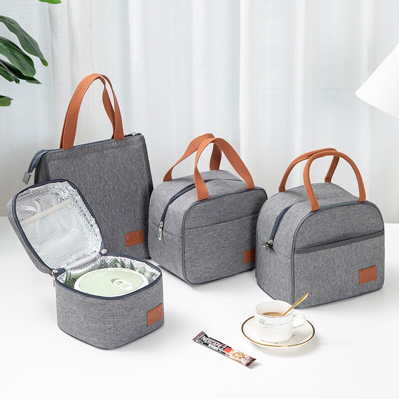 Tote Family Travel Picnic Drink Fruit Food Fresh Thermal Insulated Women Men Cooler Bento Lunch Box Bag