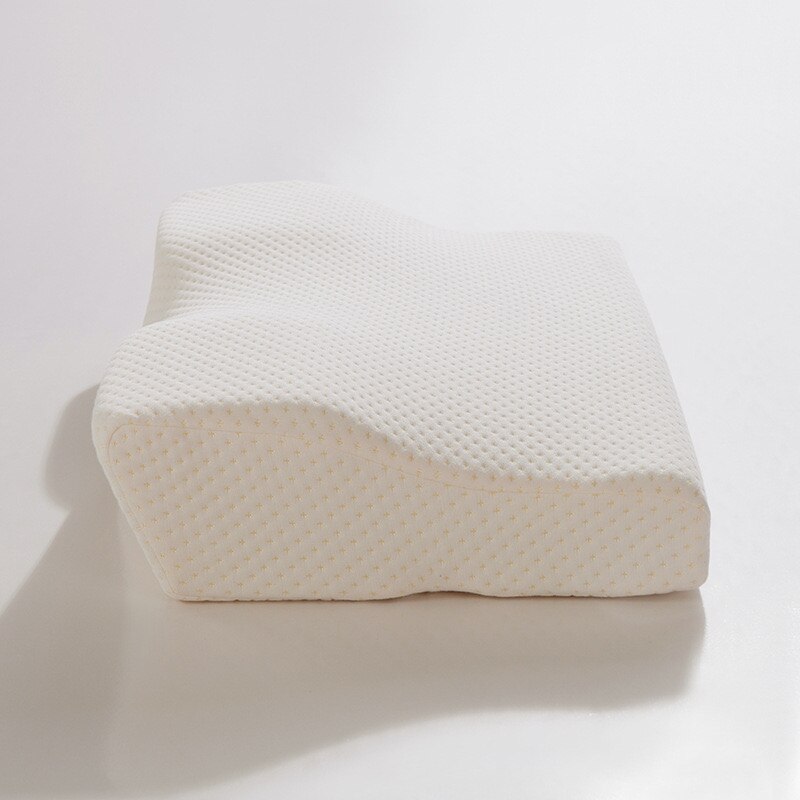 Almohada Cervical de algodón con memoria para adultos, cojín Cervical cómodo con forma de mariposa para dormir, para verano, 1 unidad