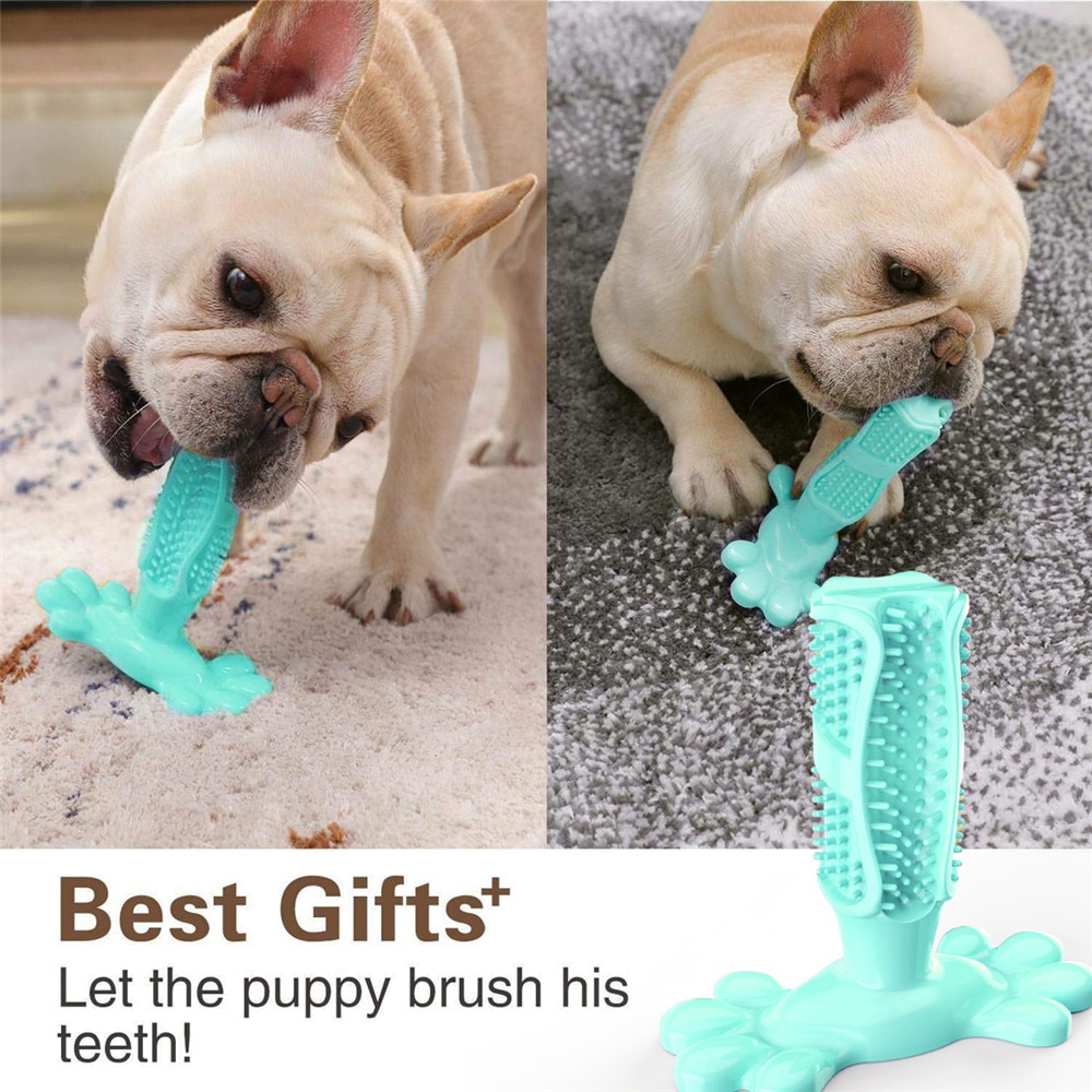 Juguetes para masticar goma para perros, cepillo dental para perro, Limpieza de dientes, palo de cepillado para mascotas, suministros para perros, Juguetes para perros para cachorros