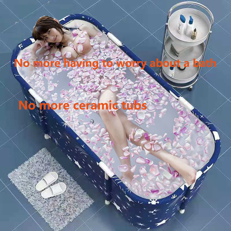 Bañera plegable portátil para adultos y niños, piscina, bañera de plástico grande, cubo para baño de hielo, bañera aislante