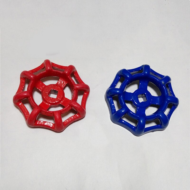 8Pcs/Lot Round Cast Iron Hand Wheel Valve Pipe Fittings Plumbing Fixture Door Handle Knob Hanging Hook