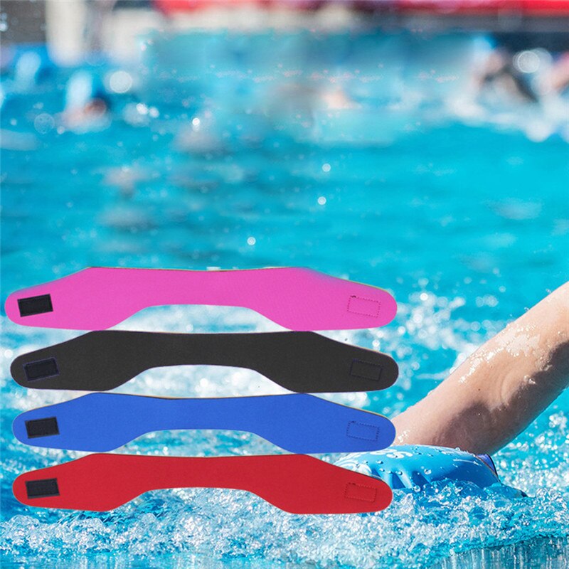 Natação orelha faixa de cabelo para homens adultos crianças neoprene faixa de ouvido natação protetor de água engrenagem cabeça banda