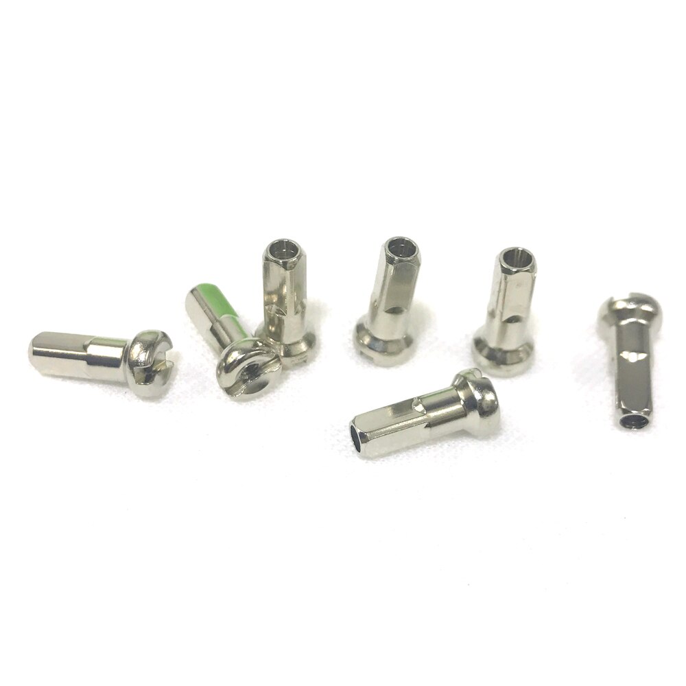 Søjle  pb14 messing nippel rundt hoved 14 gauge 2.0 længde 12mm 14mm 16mm sølv sort racercykel del gratis skib