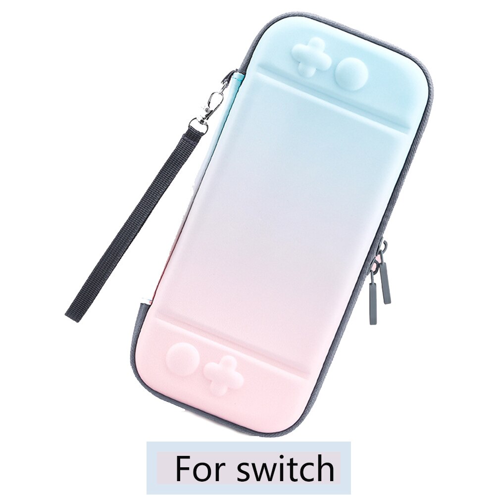 Bolsa de almacenamiento protectora para Nintendo Switch, Estuche Duro de viaje para consola Nintendo Switch, accesorios de juego, 10 colores, novedad de: 1pcs blue pink