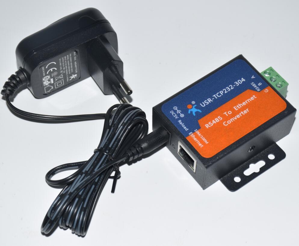 USR-TCP232-304 RS485 to Ethernet Server Serial to TCP/IP Converter Module with Built-in Webpage DHCP/DNS HTTPD Supported