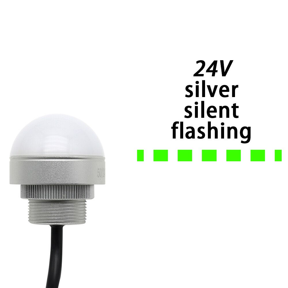Buzzer lumineux tricolore 12V 24V, Machine-outil, étanche, demi-cercle, Signal lumineux d&#39;avertissement, petit équipement, LED rouge jaune vert: 24v s f