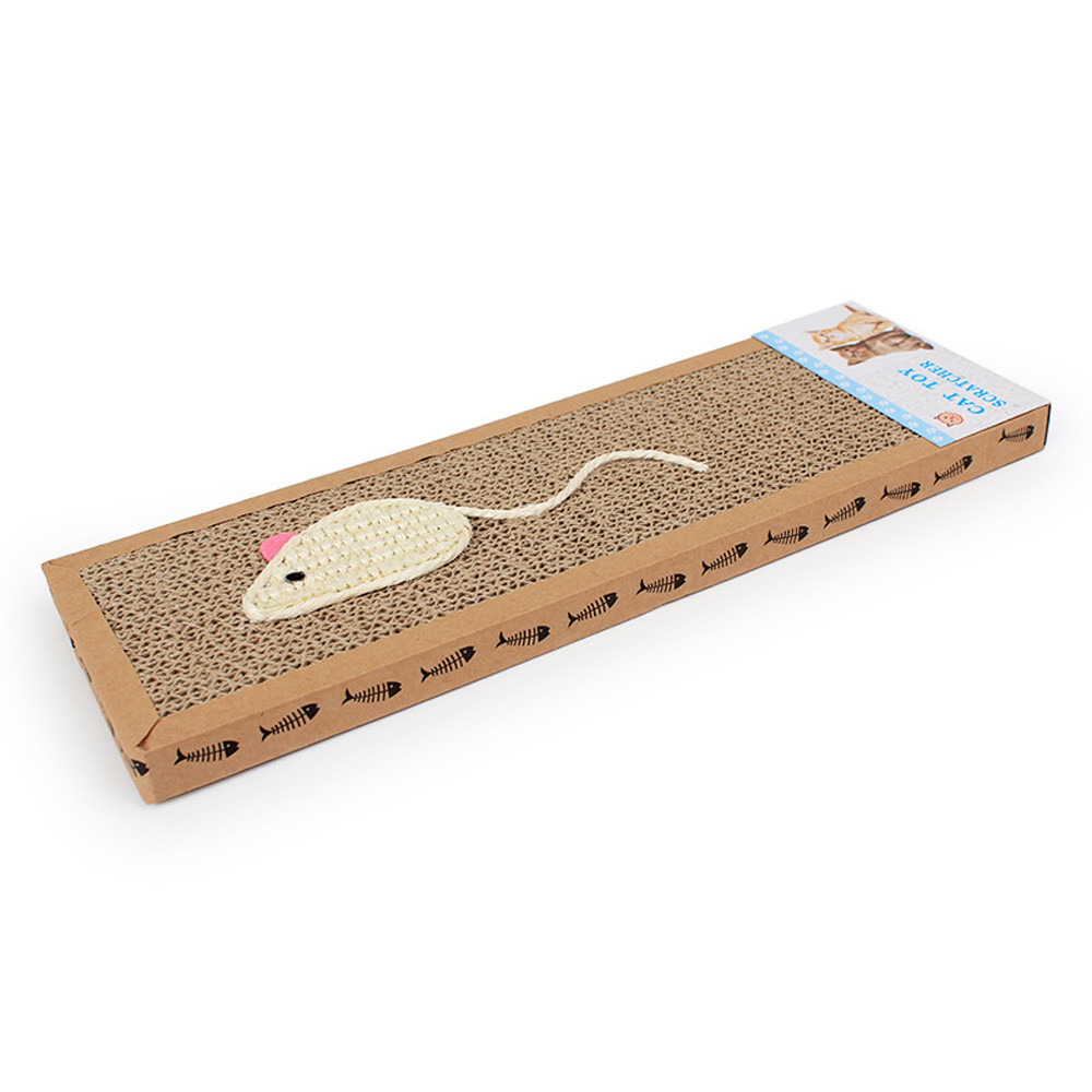 Cat Scratching Pad Pet Corrugated Cardboard Catnip Cardboard Scratcher Paper Pad Climbing Frame Scraper Mat Corrugated Board*5