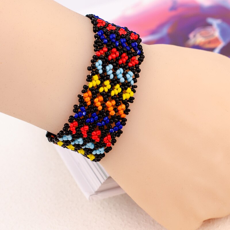 Svärdotter mia mizhu-serien populärt elastiskt armband för damer enkelt handvävt armband i strandsemesterstil: 2156 16