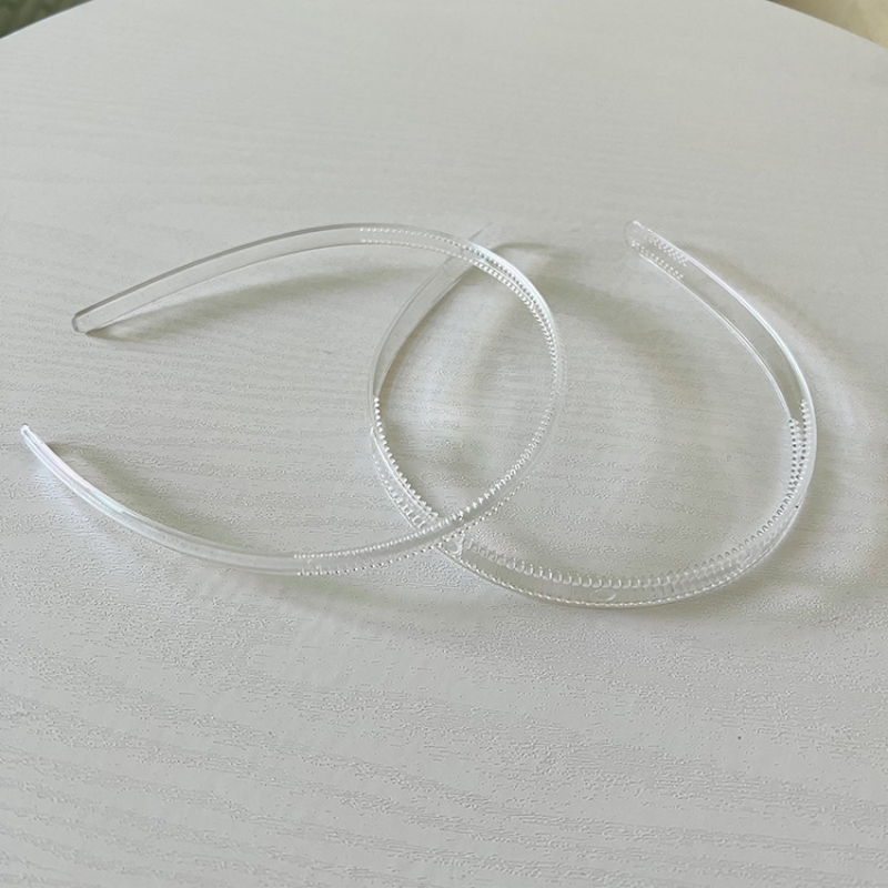 3pcs 8mm/12mm/20mm Clear Plastic Headbands With Teeth Plain Transparent Hairbands for DIY Women Hair Accessories Raw Hair Hoops